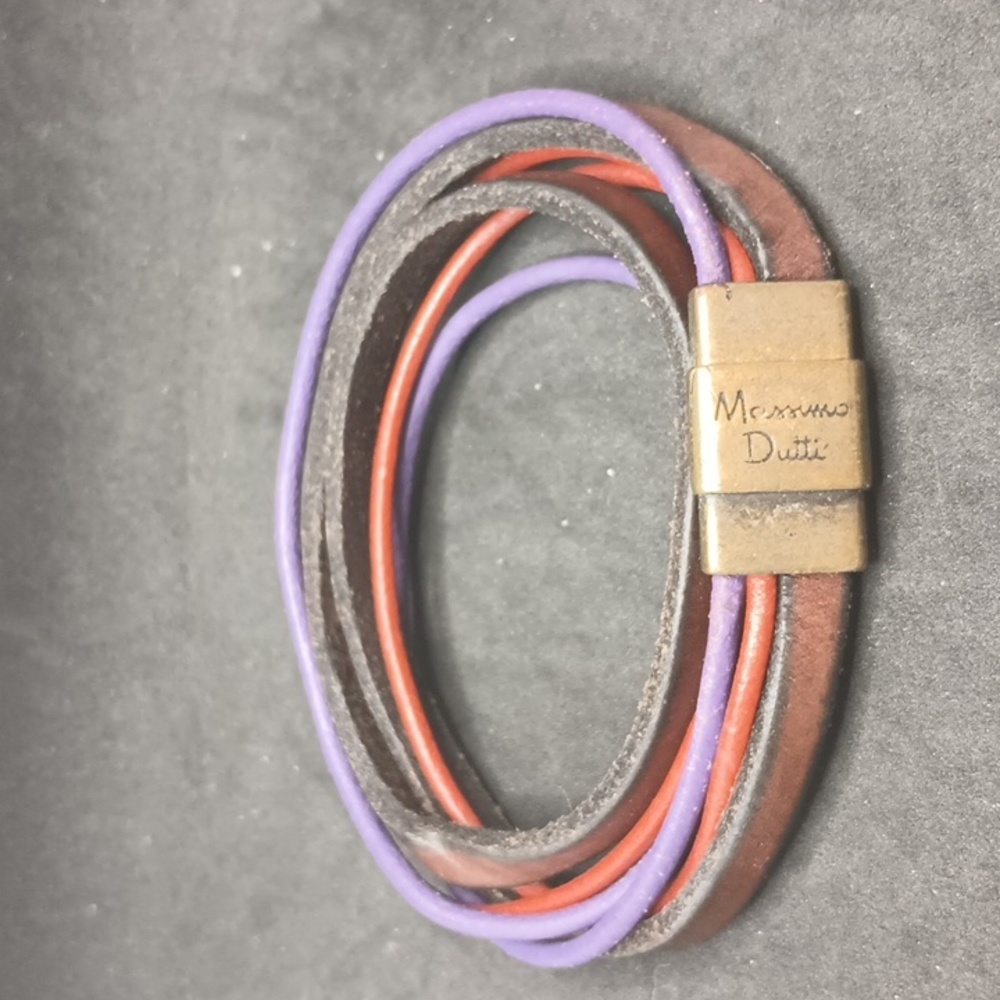 massimo dutti cord wrap bracelet magnet clasp